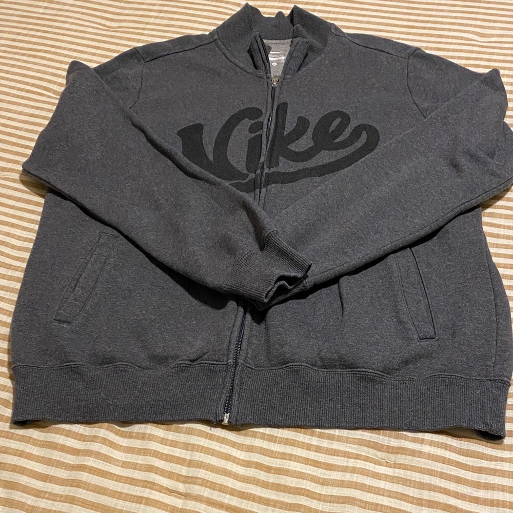 Nike Women’s Dark Gray Zip-Up Sweatshirt